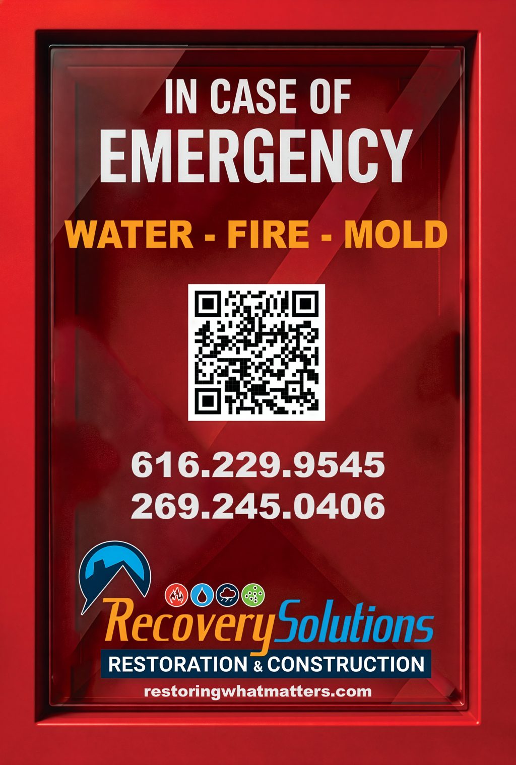 Refrigerator magnet designed for Riverside Restoration by Jack Bidwell