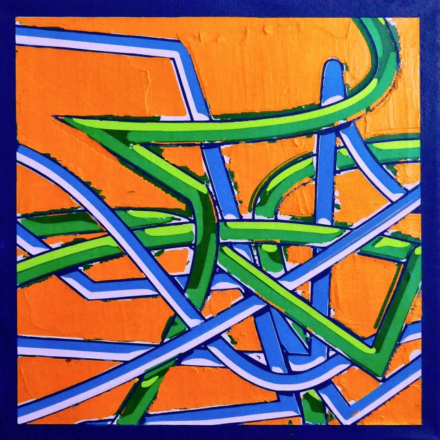 Untitled · 12x12 Acrylic on Canvas · 2025