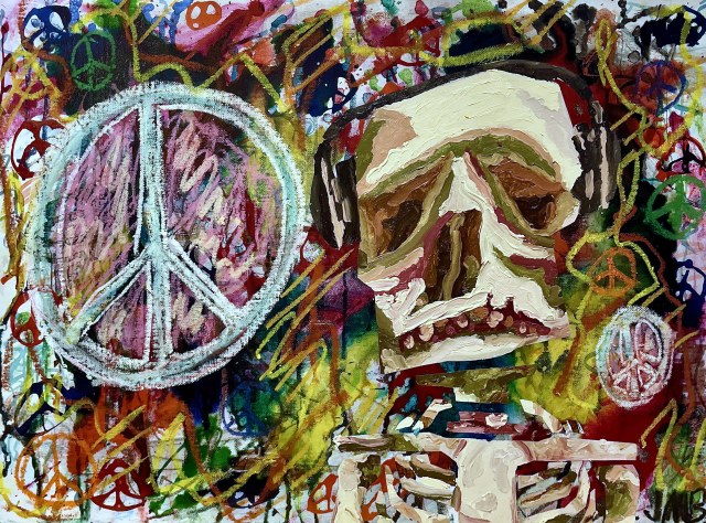 Untitled · 18x24 Acrylic and Oil on Canvas Board · 2023