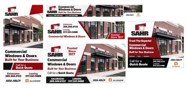 Sahr Building Supply display ad set
