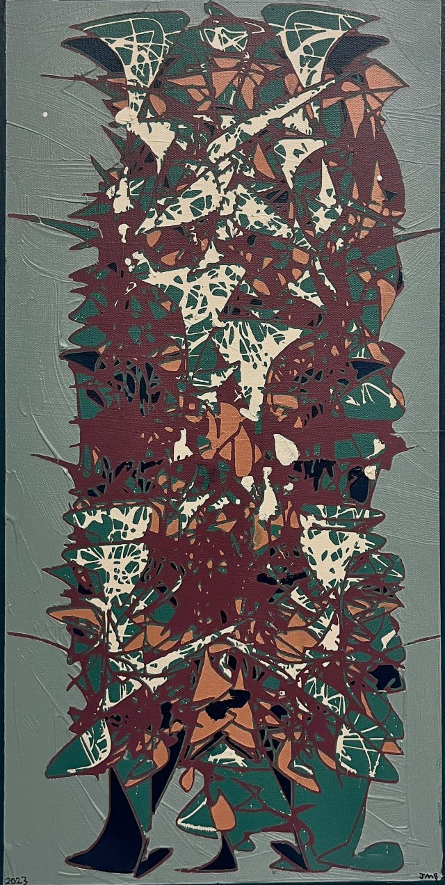 Totem 1 · 12x24 Acrylic on Canvas · 2023