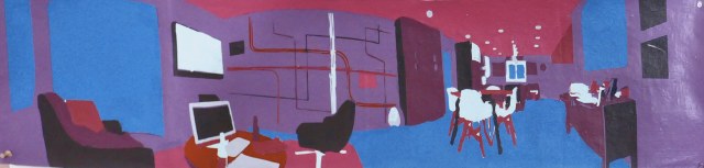 Ada House · 10x42 Acrylic on Canvas · 2025