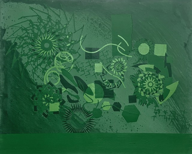 True Green #3 · 24x30 Acrylic on Canvas · 2024