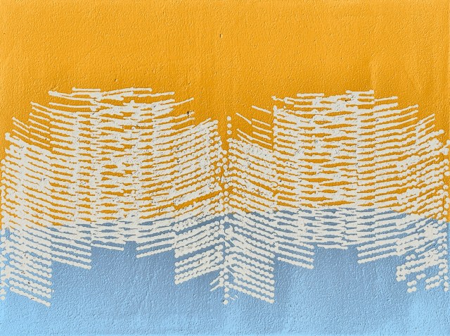 Turnstiles · 18x24 Acrylic on Fabric · 2024