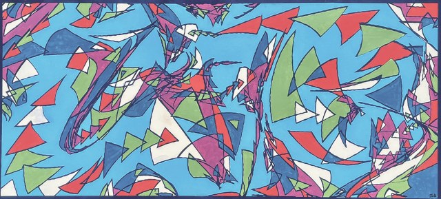 Trigonometry · 24x60 Acrylic on Canvas · 2024