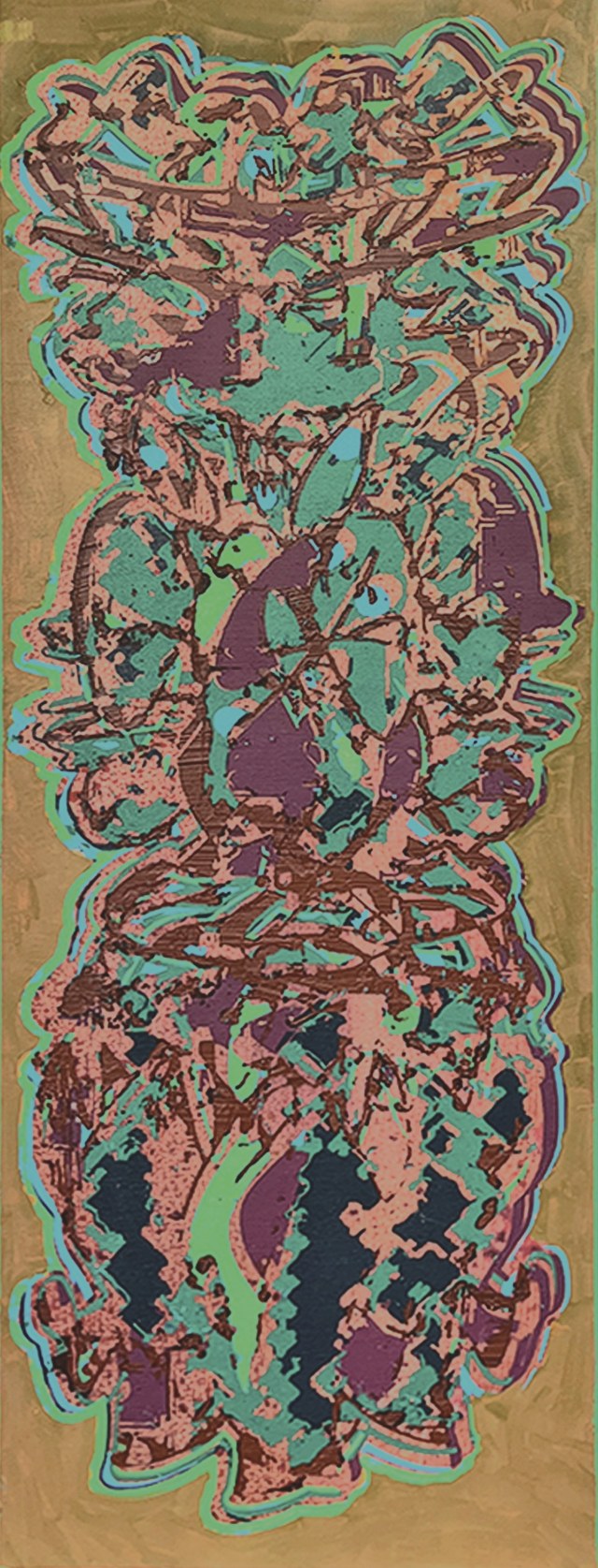 Totem 5 · 12x36 Acrylic on Canvas · 2024