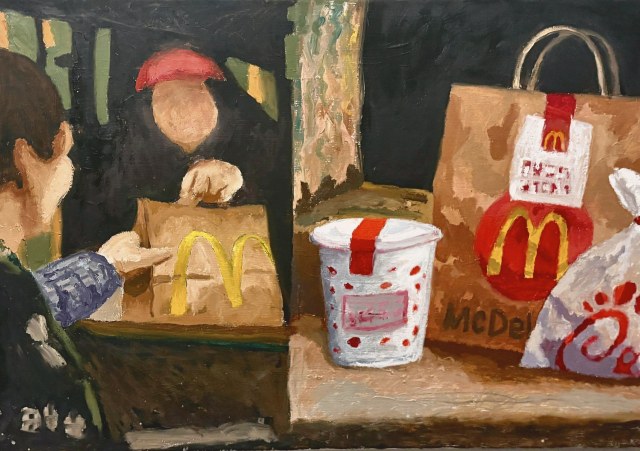 Hunter, Gatherer · 24x36 Oil on Canvas · 2026