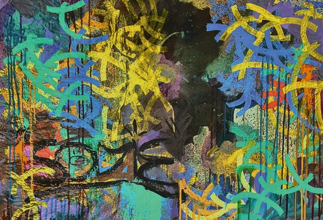 Sodie Pop · 24x36 Acrylic and Marker · 2024