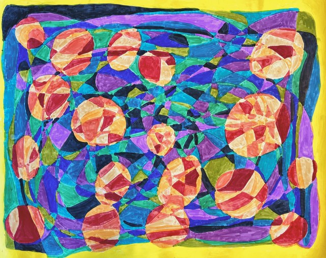 Hot Spots · Marker on Paper · 2023
