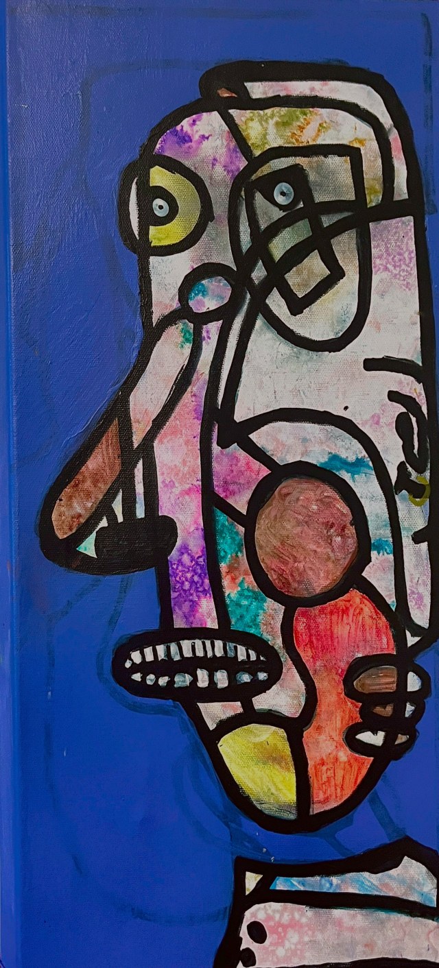 Why the Long Face? · 12x24 Acrylic on Canvas · 2023