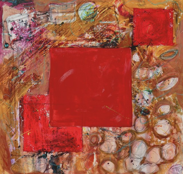 Through My Eyelids · 36x36 Oil and Acrylic on Canvas · 2023