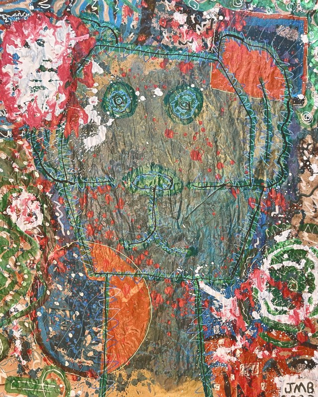 Large Dawgs · Acrylic on Paper · 2022